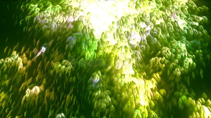 Liquid Paint Flow Background Green vector illustration