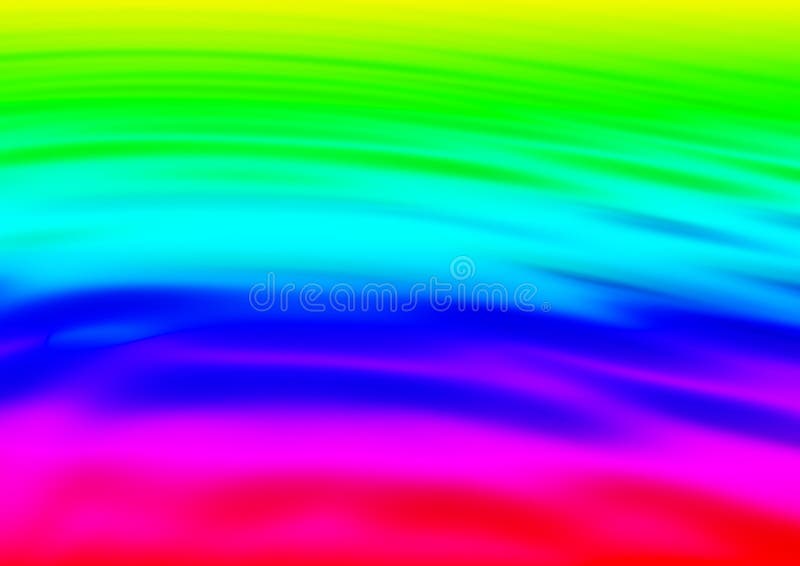 Liquid rainbow with ripples