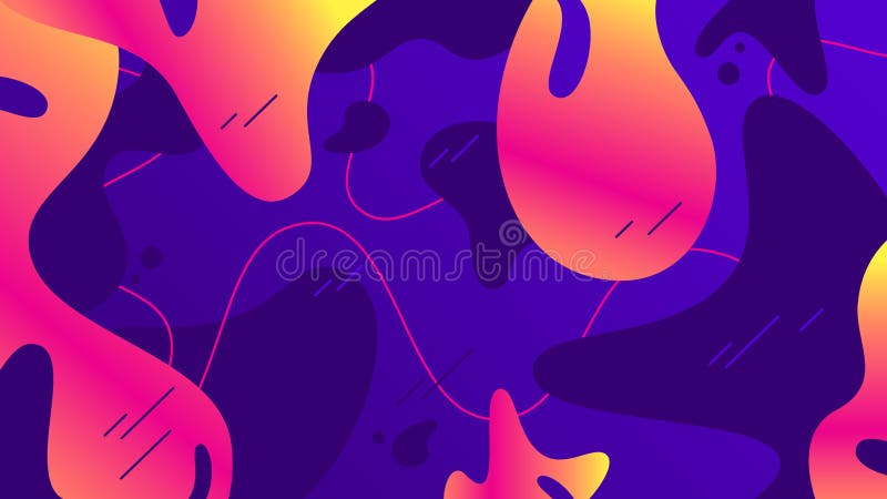 Liquid shapes background. Colorful gradients rounded shape abstract backdrop and organic fluid geometric vector