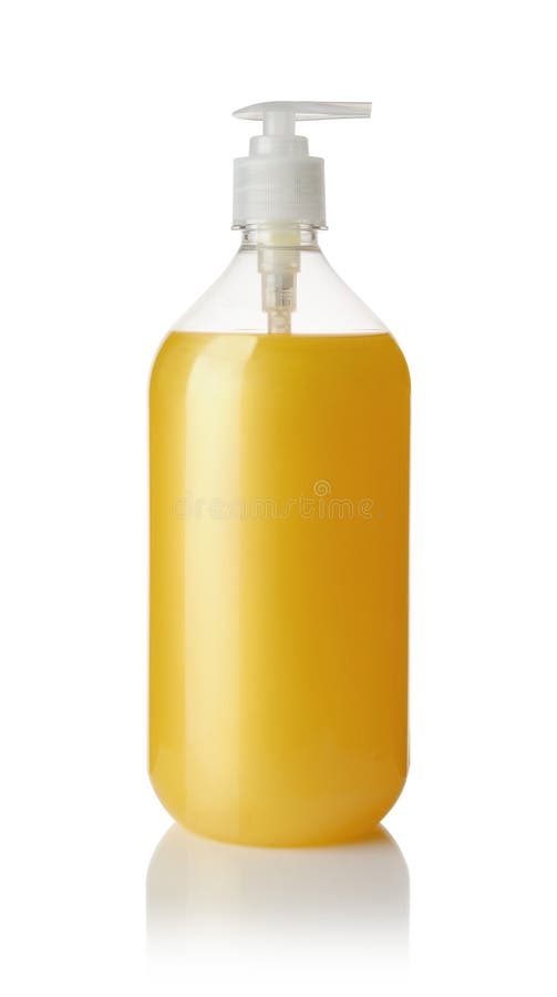 Liquid Soap in Plastic Bottle Isolated Stock Photo Image of natural