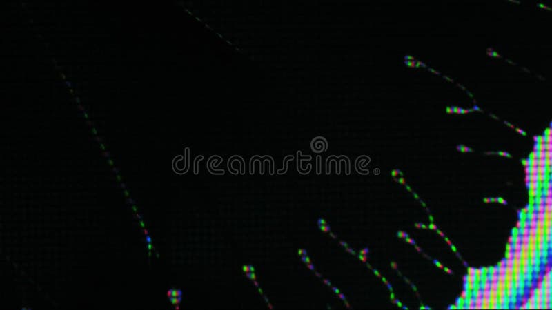 Liquide clair couleur brillant arc-en-ciel numérique banque de vidéos