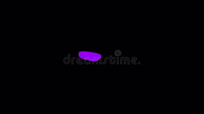 Liquide violet rotatif avec remplissage sur écran noir. illustration libre de droits