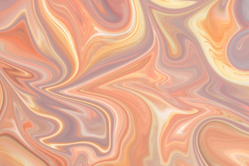 Liquify Abstract Pattern With Pink, LightSalmon, LightPink And Coral Graphics Color Art Form. Digital Background With Liquifying