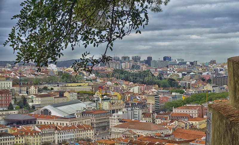 Saint George Castle is a Moorish castle occupying a commanding hilltop overlooking the historic centre of the Portuguese city of Lisbon and Tagus River. The strongly fortified citadel dates from medieval period of Portuguese history, and is one of the main tourist sites of Lisbon. Although the first fortifications on this hilltop date from the 2nd century BC, archaeological excavations have identified a human presence in the Tagus valley as far back as the 6th century BC. The first fortification was, presumably, erected in 48 BC, when Lisbon was classified as a Roman municipality. The hill was first used by indigenous Celtic tribes, then by Phoenicians, Greeks, and Carthaginians as a defensible outpost that was later expropriated by Roman, Suebic, Visigothic, and Moorish peoples. During the 10th century, the fortifications were rebuilt by Muslim Berber forces, these included the walls or Cerca Moura `Moorish Encirclement`. Saint George Castle is a Moorish castle occupying a commanding hilltop overlooking the historic centre of the Portuguese city of Lisbon and Tagus River. The strongly fortified citadel dates from medieval period of Portuguese history, and is one of the main tourist sites of Lisbon. Although the first fortifications on this hilltop date from the 2nd century BC, archaeological excavations have identified a human presence in the Tagus valley as far back as the 6th century BC. The first fortification was, presumably, erected in 48 BC, when Lisbon was classified as a Roman municipality. The hill was first used by indigenous Celtic tribes, then by Phoenicians, Greeks, and Carthaginians as a defensible outpost that was later expropriated by Roman, Suebic, Visigothic, and Moorish peoples. During the 10th century, the fortifications were rebuilt by Muslim Berber forces, these included the walls or Cerca Moura `Moorish Encirclement`.