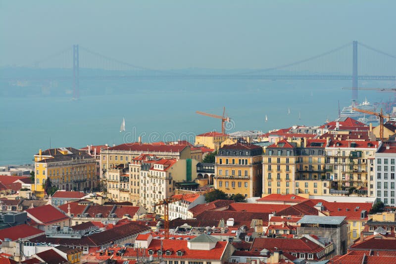 Lisboa desde arriba fotografía de archivo Lisboa desde arriba fotografía de archivo