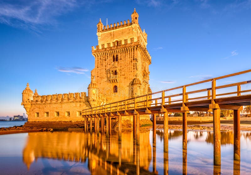 Belem Tower on the Tagus River in Lisbon, Portugal. Belem Tower on the Tagus River in Lisbon, Portugal.