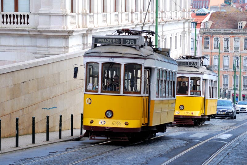 Lisbon Yellow Tram (Portugal landmark)