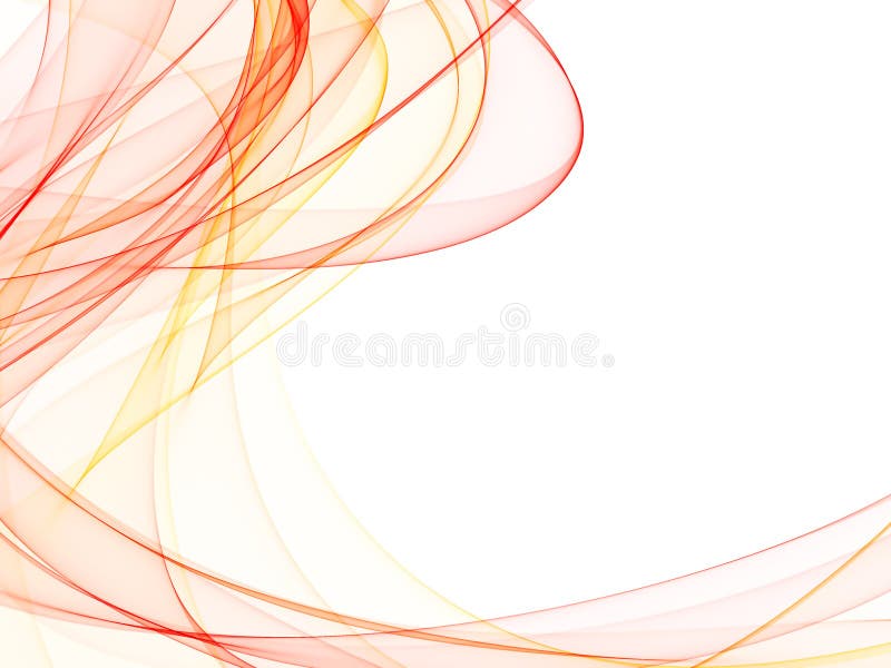 Smooth waves from tones of red on a white background. Smooth waves from tones of red on a white background