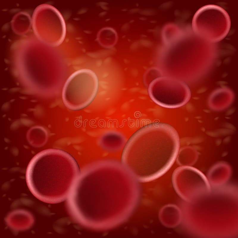 Lisez les globules sanguins dans le vecteur réaliste de flux sanguin illustration libre de droits Lisez les globules sanguins dans le vecteur réaliste de flux sanguin illustration libre de droits