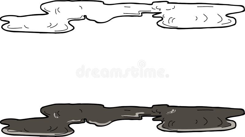 Liso de óleo ilustração do vetor Liso de óleo ilustração do vetor