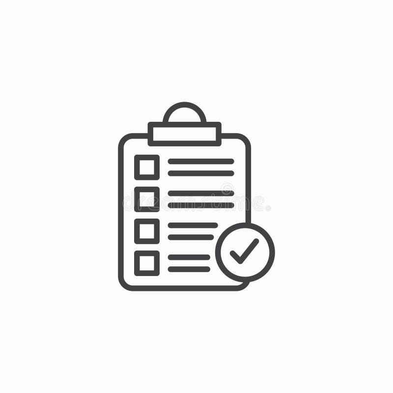 List vector icon set royalty free illustration