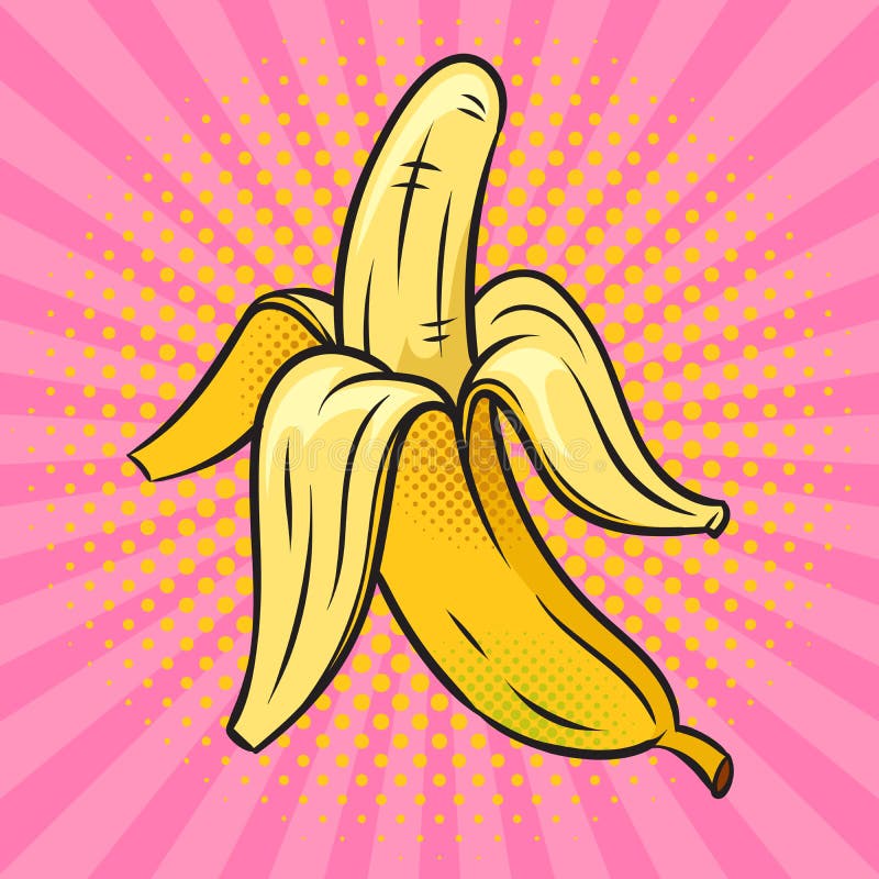 ilustração vetorial de banana descascada metade. fruta. comida saudável.  estilo de desenho plano adequado para página de destino da web, banner,  panfleto, adesivo, cartão, plano de fundo, camiseta, clip-art 5411940 Vetor  no