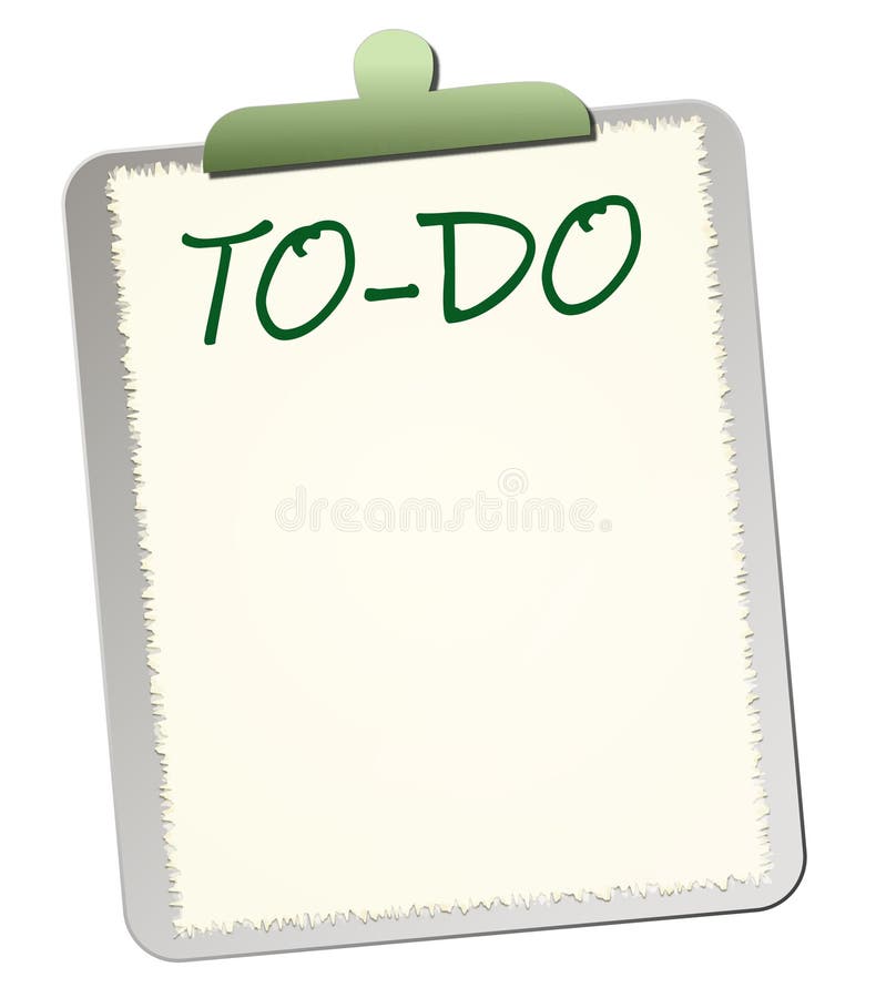 Lista di To-Do royalty illustrazione gratis Lista di To-Do royalty illustrazione gratis