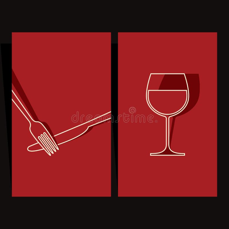 Lista di vino e disegno del menu illustrazione vettoriale Lista di vino e disegno del menu illustrazione vettoriale