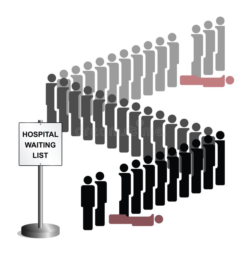Liste d'attente d'hôpital illustration de vecteur Liste d'attente d'hôpital illustration de vecteur