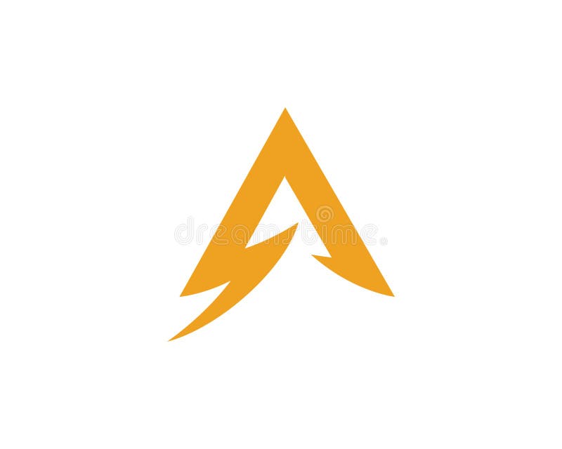 Listowy Błyskawicowy logo ilustracji