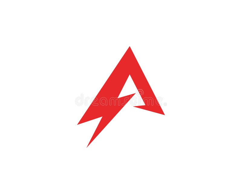 Listowy Błyskawicowy logo ilustracja wektor