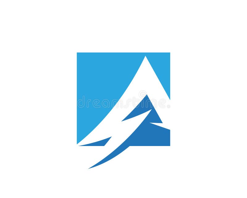 Listowy Błyskawicowy logo ilustracja wektor
