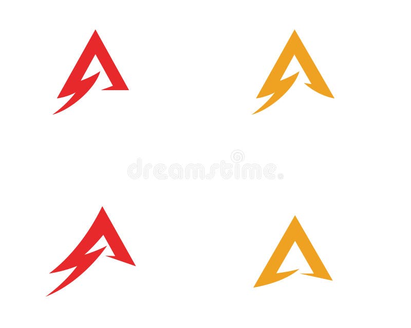 Listowy Błyskawicowy logo ilustracji