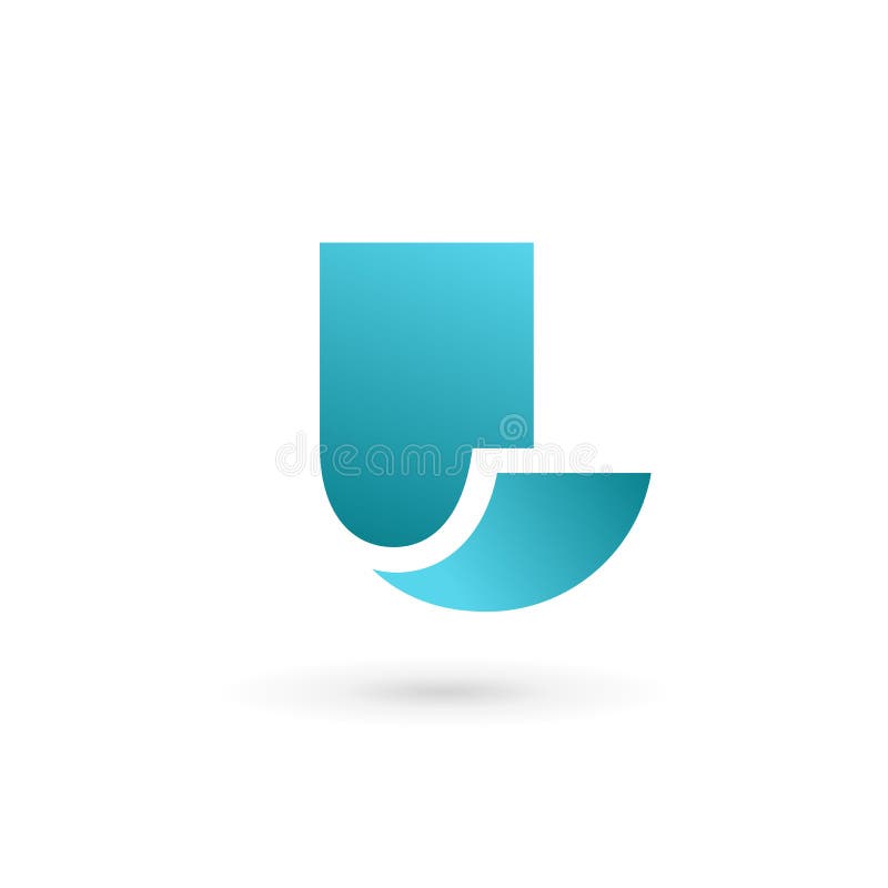 Listowy L logo ikony projekta szablonu elementy ilustracji Listowy L logo ikony projekta szablonu elementy ilustracji