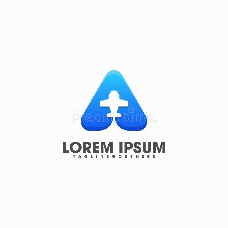 Listowy logo powietrza gwiazdy przepływu lot royalty ilustracja Listowy logo powietrza gwiazdy przepływu lot royalty ilustracja