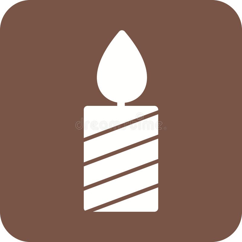 Lit Candle stock vector. Illustration of table, design 89491546