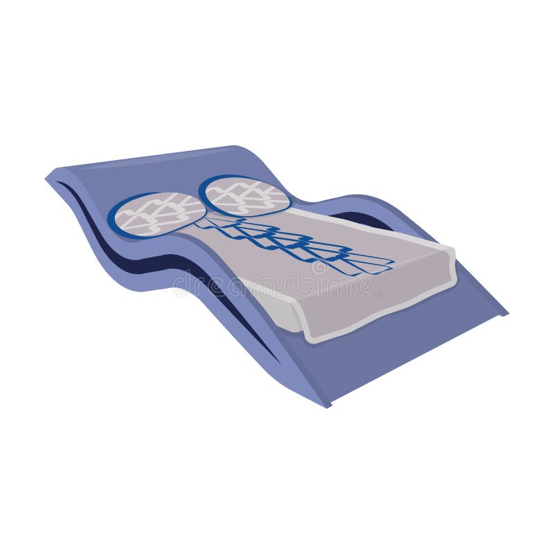 Lit onduleux bleu Lit médical pour le traitement de l'épine Enfoncez l'icône simple en stock de symbole de vecteur de style de ba illustration libre de droits Lit onduleux bleu Lit médical pour le traitement de l'épine Enfoncez l'icône simple en stock de symbole de vecteur de style de ba illustration libre de droits