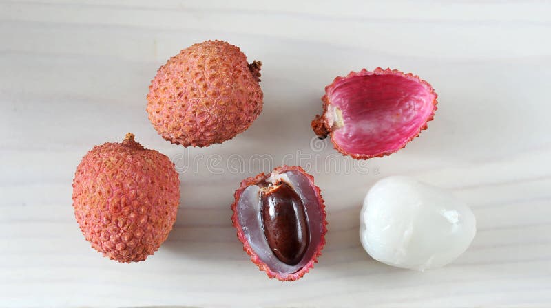 Litchi owocowy smakowity, zdrowy i fotografia stock Litchi owocowy smakowity, zdrowy i fotografia stock