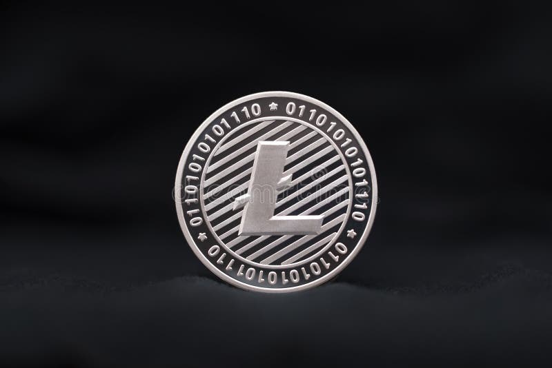 Litecoin badania lekarskiego monety symbol zdjęcia royalty free Litecoin badania lekarskiego monety symbol zdjęcia royalty free