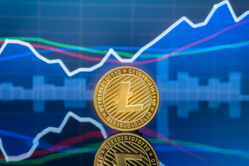 Litecoin i cryptocurrency inwestuje poj? cie fotografia stock