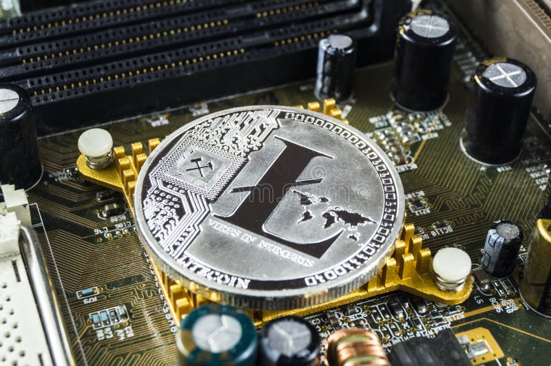 Litecoin jest nowożytnym sposobem wymiana i ten crypto waluta obrazy stock Litecoin jest nowożytnym sposobem wymiana i ten crypto waluta obrazy stock