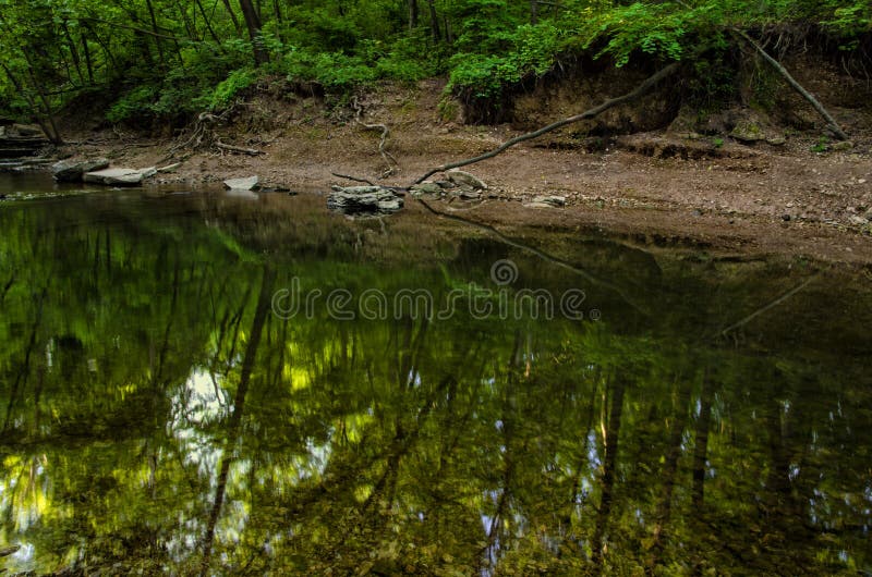 Liten pöl på Tanyard liten vik arkivbild