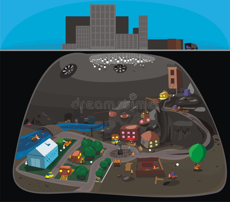 liten stad royaltyfri illustrationer liten stad royaltyfri illustrationer