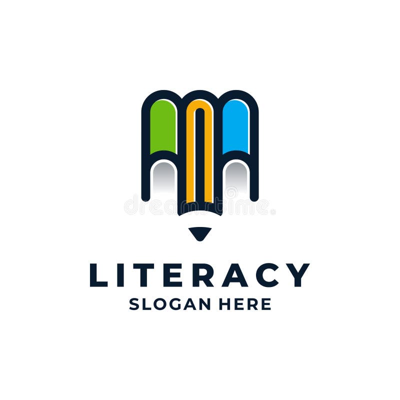 Literacy Logo Template Design Stock Vector Illustration of education