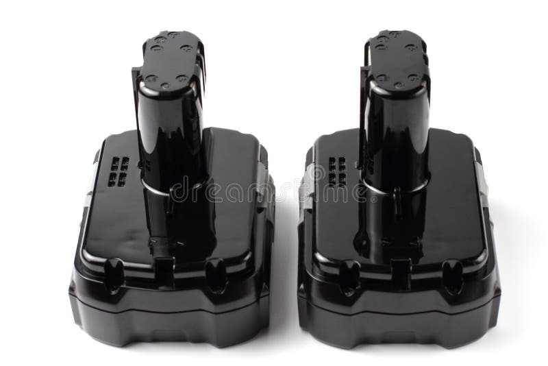 Lithium Battery for Hand Tools or Equipment, White Background, Isolate Stock Image Image of