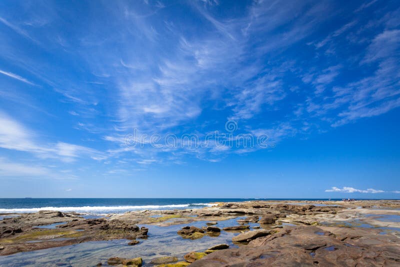 Litoral de Brisbane, Austrália foto de stock royalty free Litoral de Brisbane, Austrália foto de stock royalty free