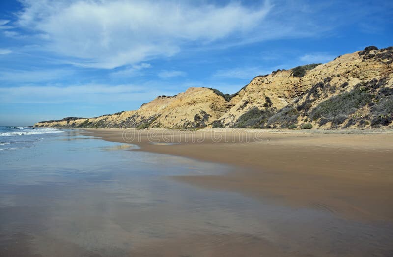 Litoral em Crystal Cove State Park, Califórnia do sul imagem de stock Litoral em Crystal Cove State Park, Califórnia do sul imagem de stock
