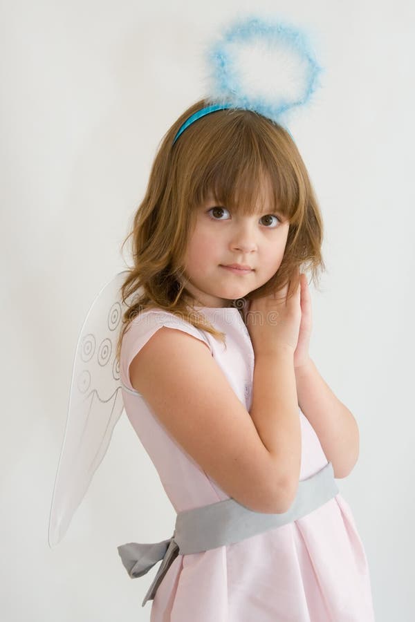 Little angel stock photo. Image of person, smiling, blue - 16749562