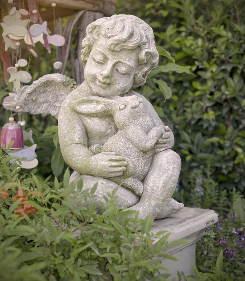 Little angel statue stock photo. Image of decoration 85135878