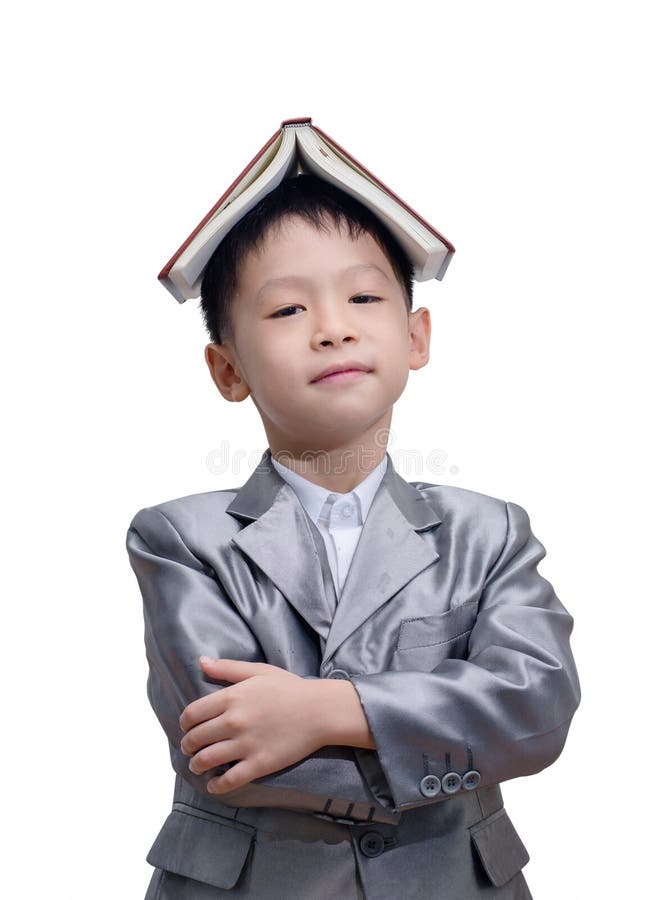 Little boy in big suit stock image. Image of isolated 60801655