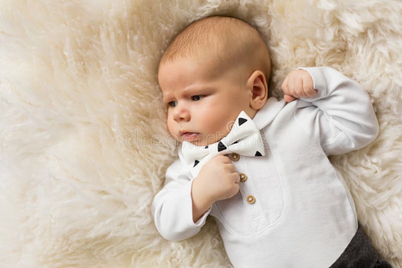 Little Baby Boy Dressed Up in Suit with Bowtie Stock Photo Image of infant, little 80124040