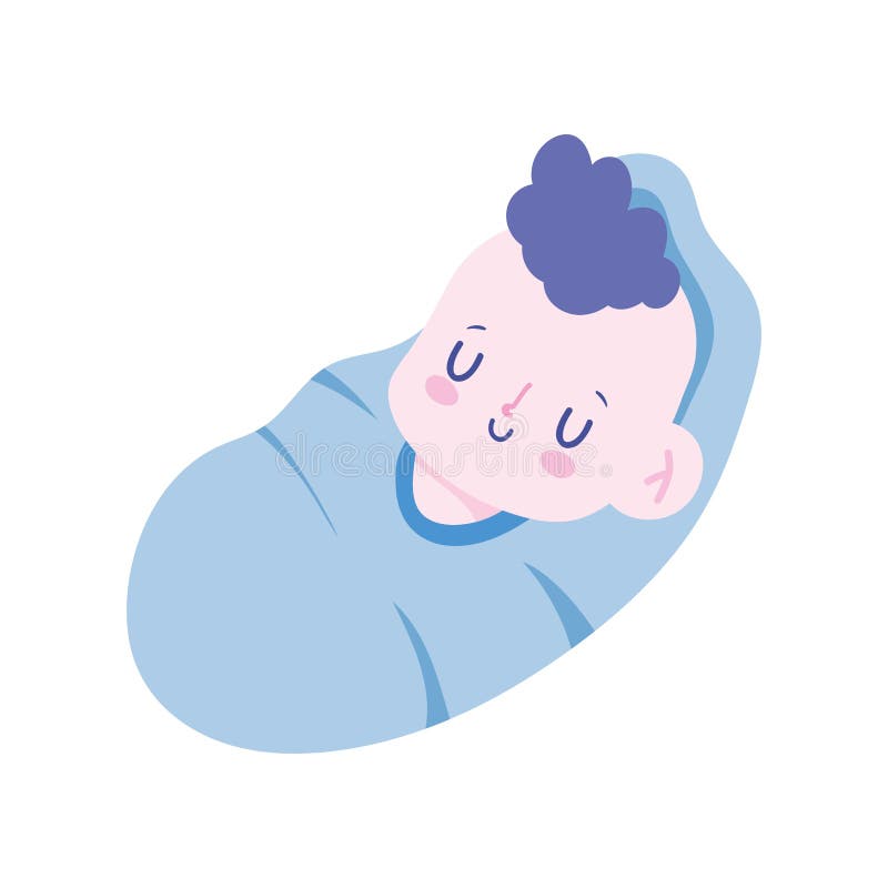 Little Baby Boy Wrapped in Blanket Newborn Isolated Design Icon Stock Vector - Illustration of born, care: 187132958 Little Baby Boy Wrapped in Blanket Newborn Isolated Design Icon Stock Vector - Illustration of born, care: 187132958