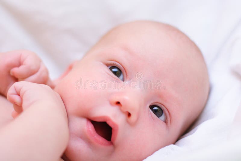 Little baby dream stock photos