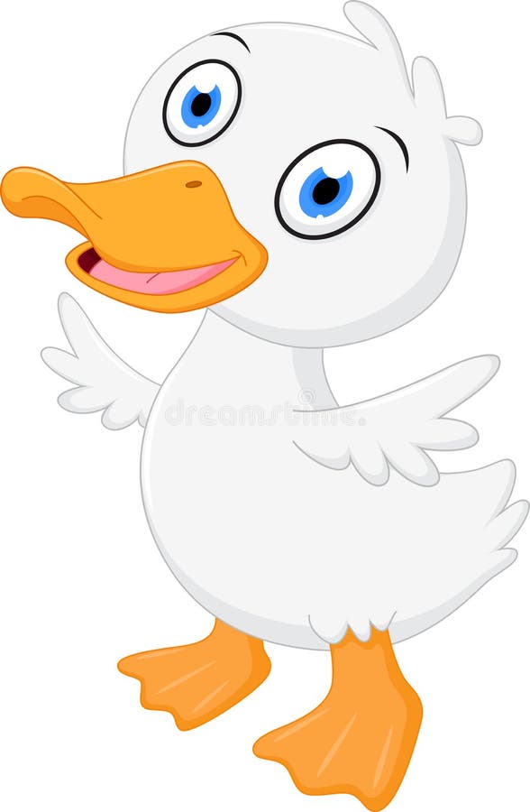Happy Duck family cartoon stock vector. Illustration of story - 47883076