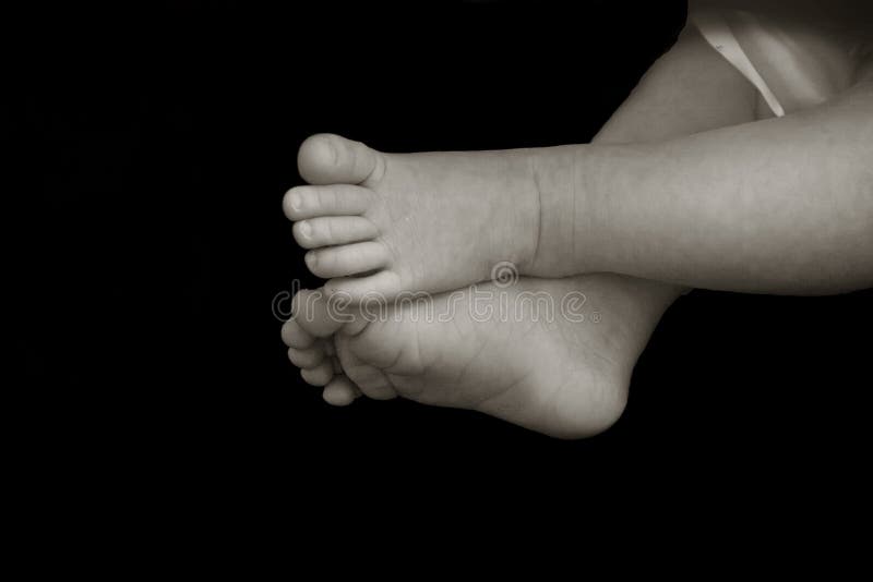 Young Baby Grabbing Her Feet Stock Image Image of clamber, blanket