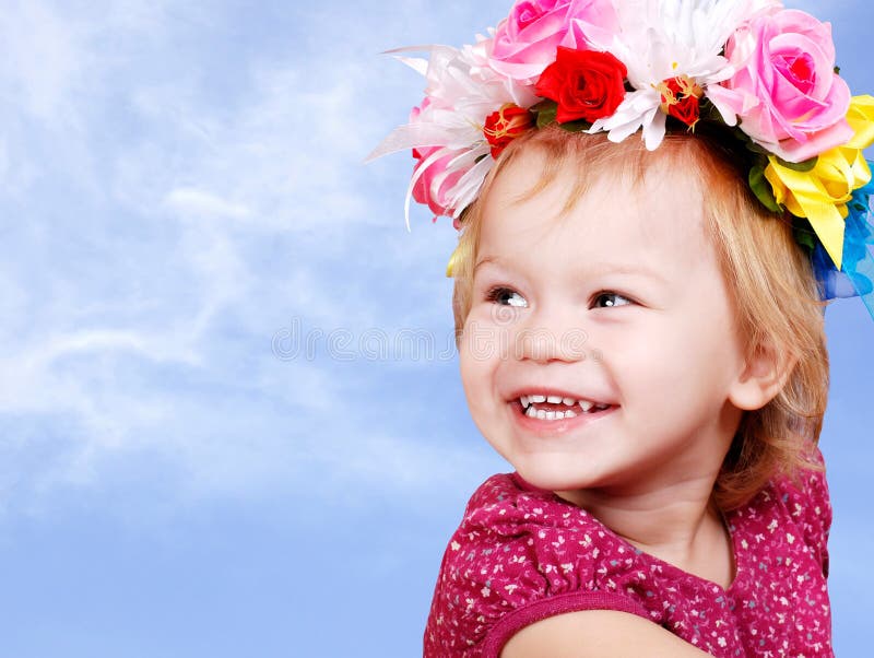 820 Little Baby Girl Flower Crown Photos Free Royalty Free Stock Photos From Dreamstime