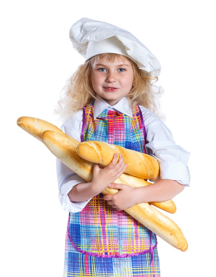 Girl with bread stock image. Image of energy, happiness 25234017