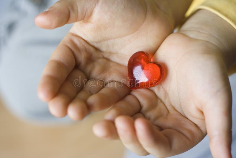 Little big heart of young child stock images Little big heart of young child stock images