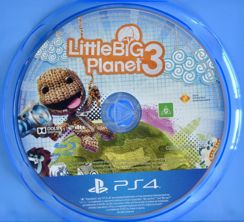 Little Big Planet 3 PS4 Game Disc Editorial Stock Image - Image of  childfriendly, plastic: 169226429