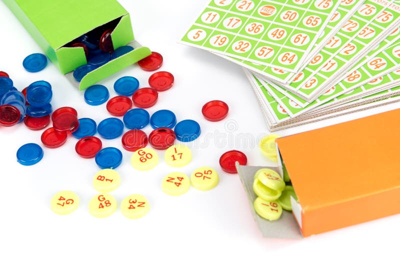 Little Bingo Game Equipment Stock Photo Image of bingo, cards 44039548
